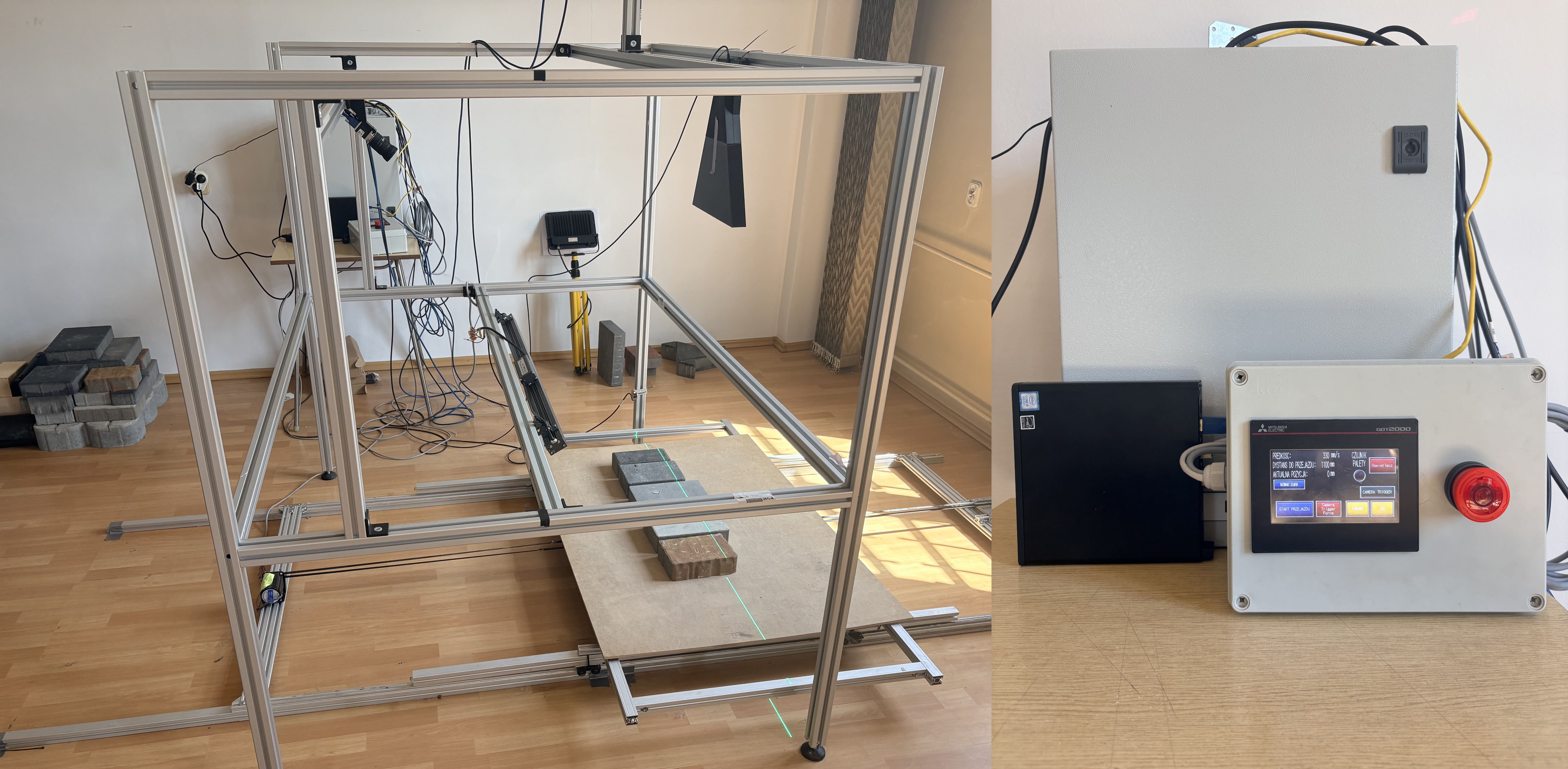 How to build a test station for flat surface line scanning?